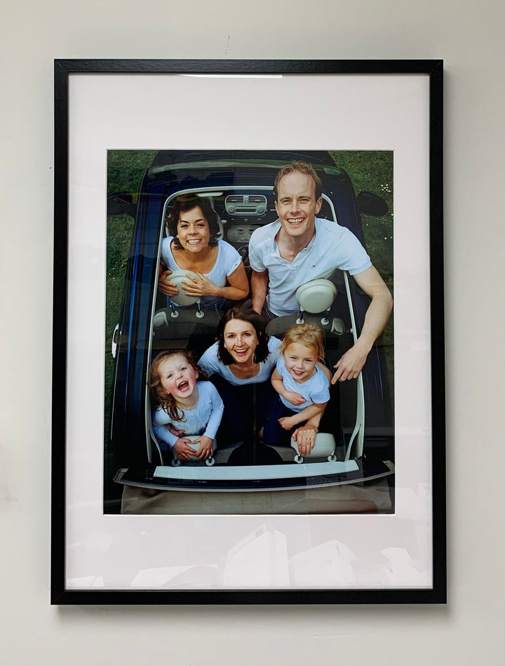 Photo frame of a family