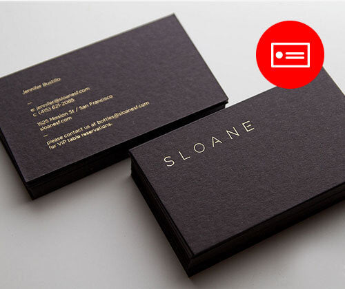 black matte finish business cards